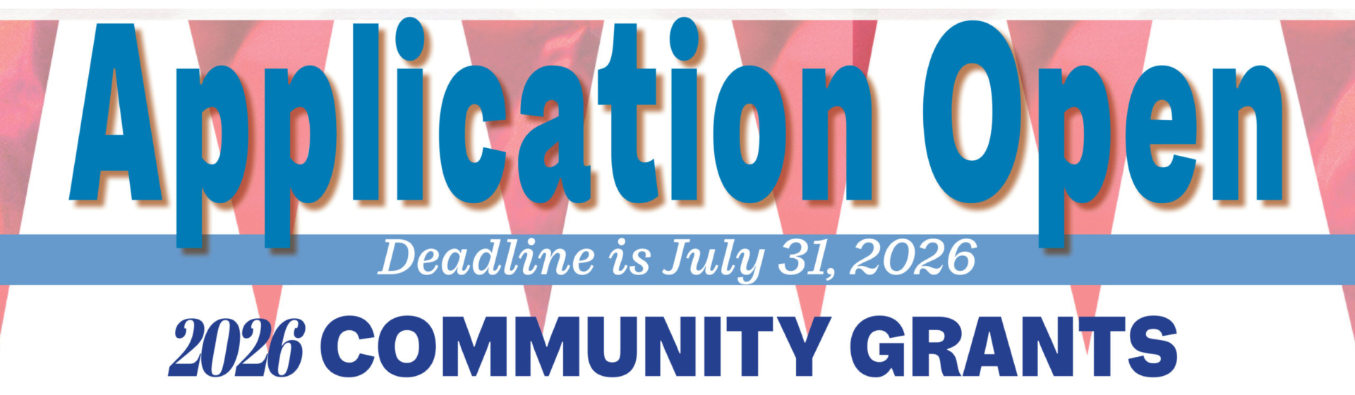 Community Grants 26 apply